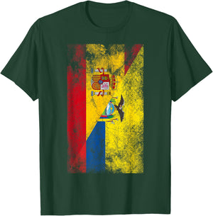 Spain & Ecuador Flags - Spanish Ecuadorian T-Shirt - T-Shirt | Forest