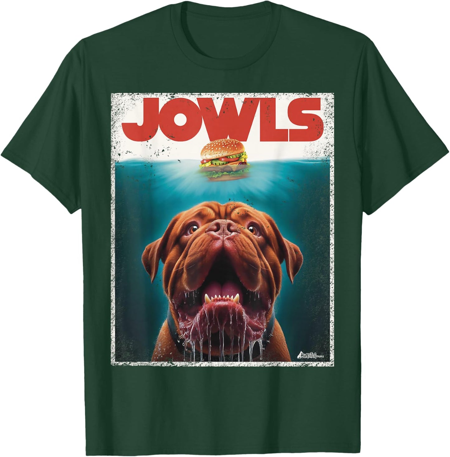 Funny Dogue De Bordeaux Jowls Top, Dogge Mom, Dog Dad T-Shirt - T-Shirt | Forest