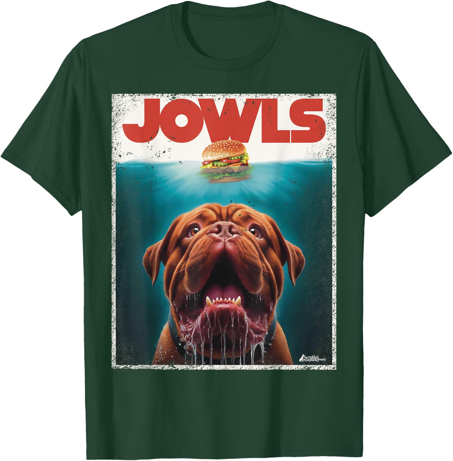 Funny Dogue De Bordeaux Jowls Top, Dogge Mom, Dog Dad T-Shirt - T-Shirt | Forest