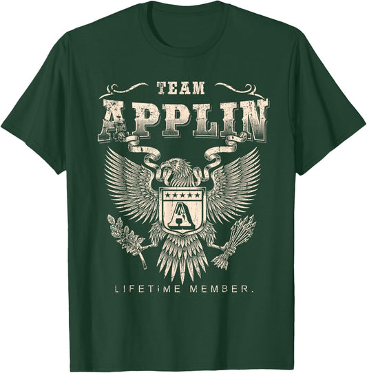Team Applin Lifetime Member - Applin Name T-Shirt - T-Shirt | Forest