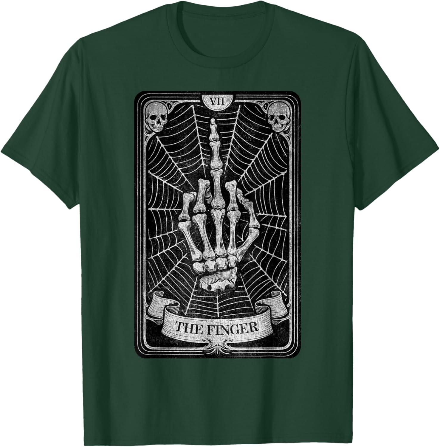 Spiritual Mystical Goth Esoteric Y2K Streetwear Tarot Card T-Shirt - T-Shirt | Forest