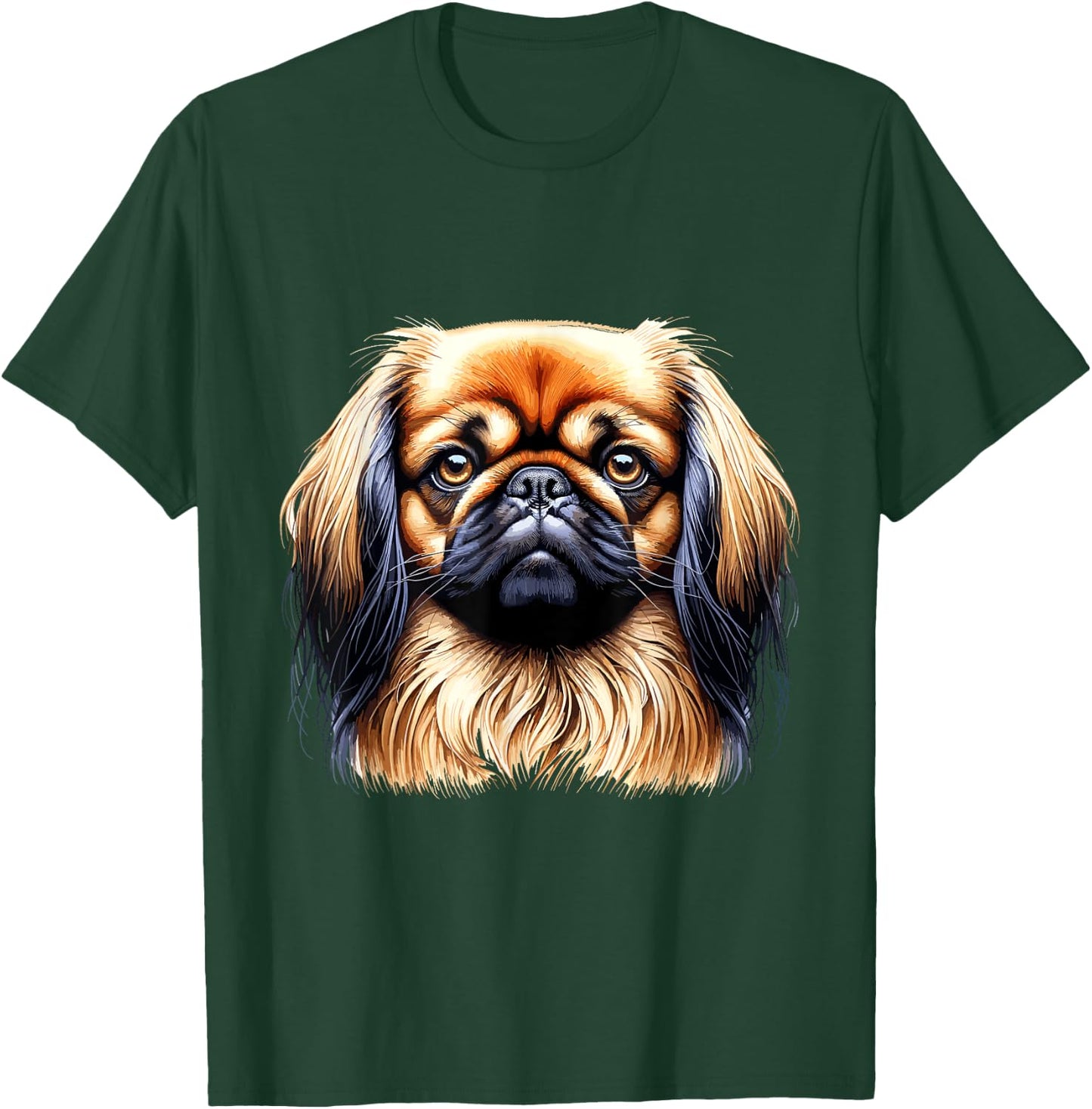 Dog Face - Pekingese Men Women Kids T-Shirt - T-Shirt | Forest