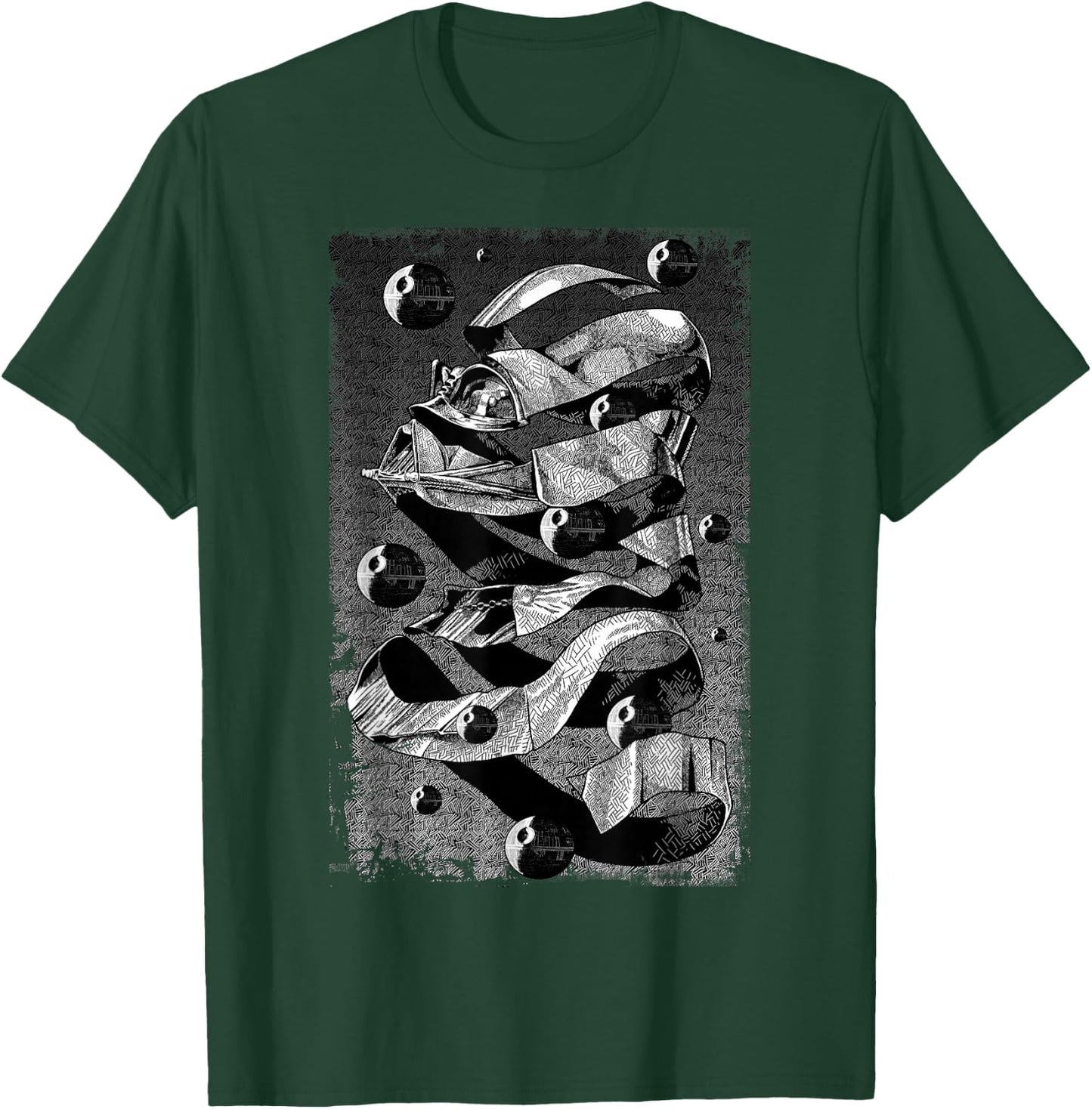 Star Wars Darth Vader M.C. Escher Style Artistic Poster T-Shirt - T-Shirt | Forest