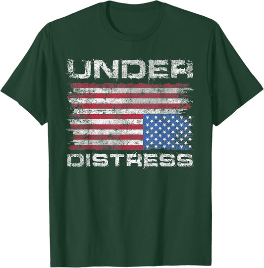 Under Distress America Flag T-Shirt - T-Shirt | Forest