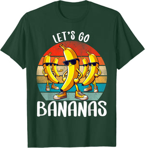Funny Bananas Shirt Cute Banana Gifts Funny Lets go Bananas T-Shirt - T-Shirt | Forest