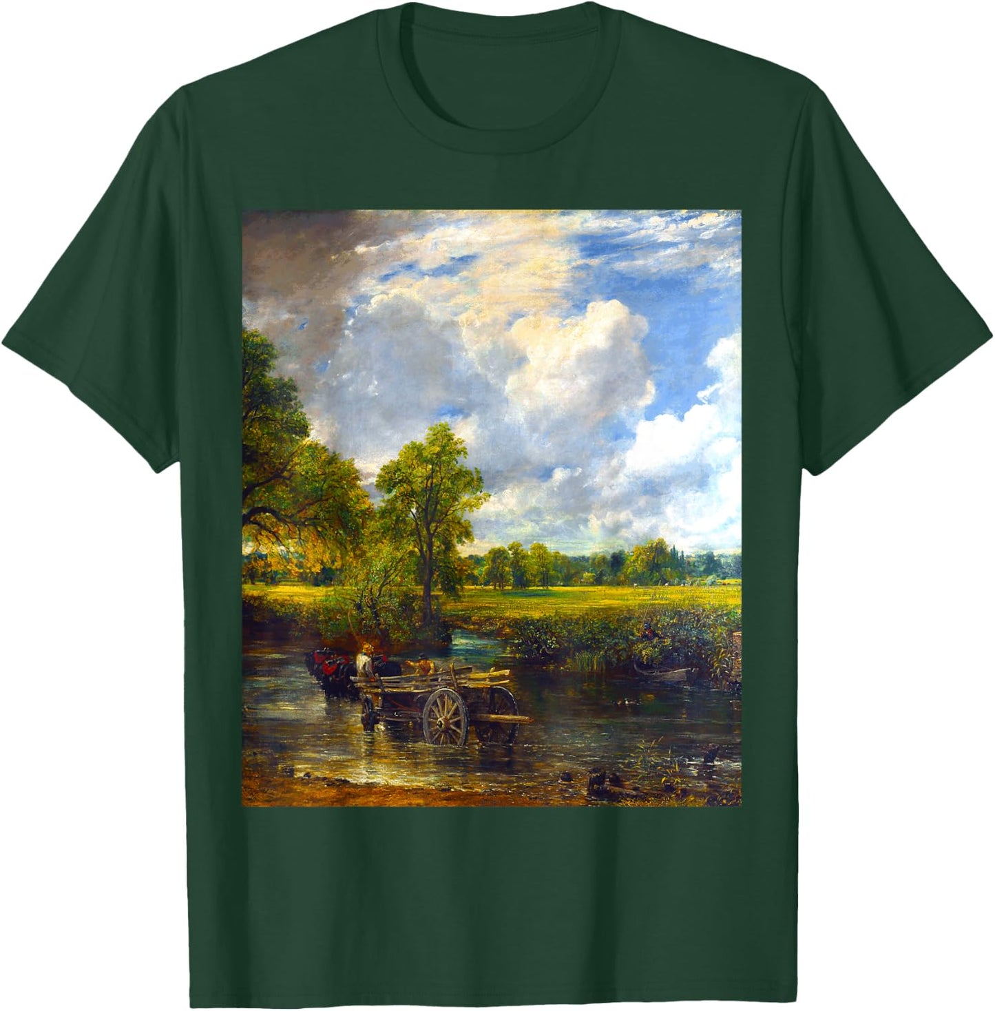 The Hay Wain John Constable Romanticism Landscape Art T-Shirt - T-Shirt | Forest