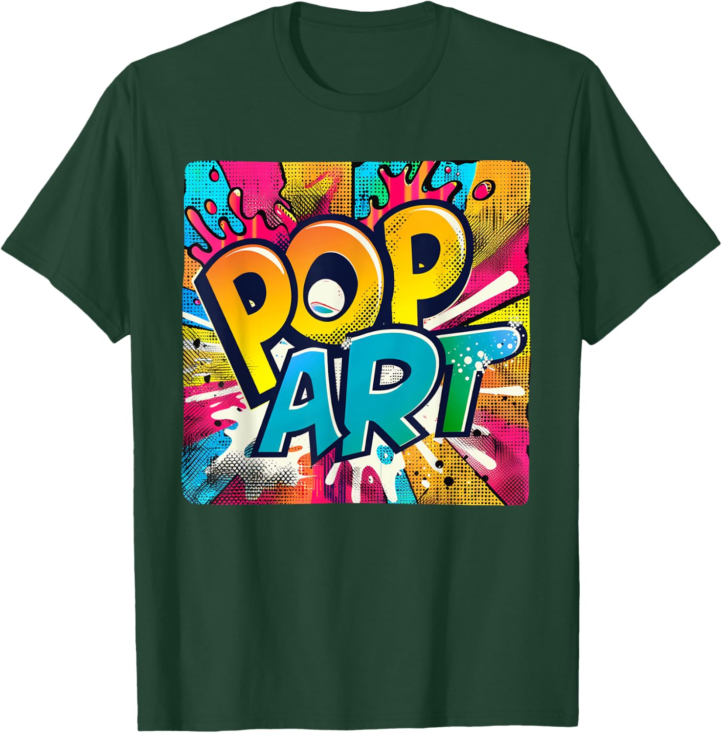 Multicolor Pop Art Costume for fresh Style Lovers T-Shirt - T-Shirt | Forest