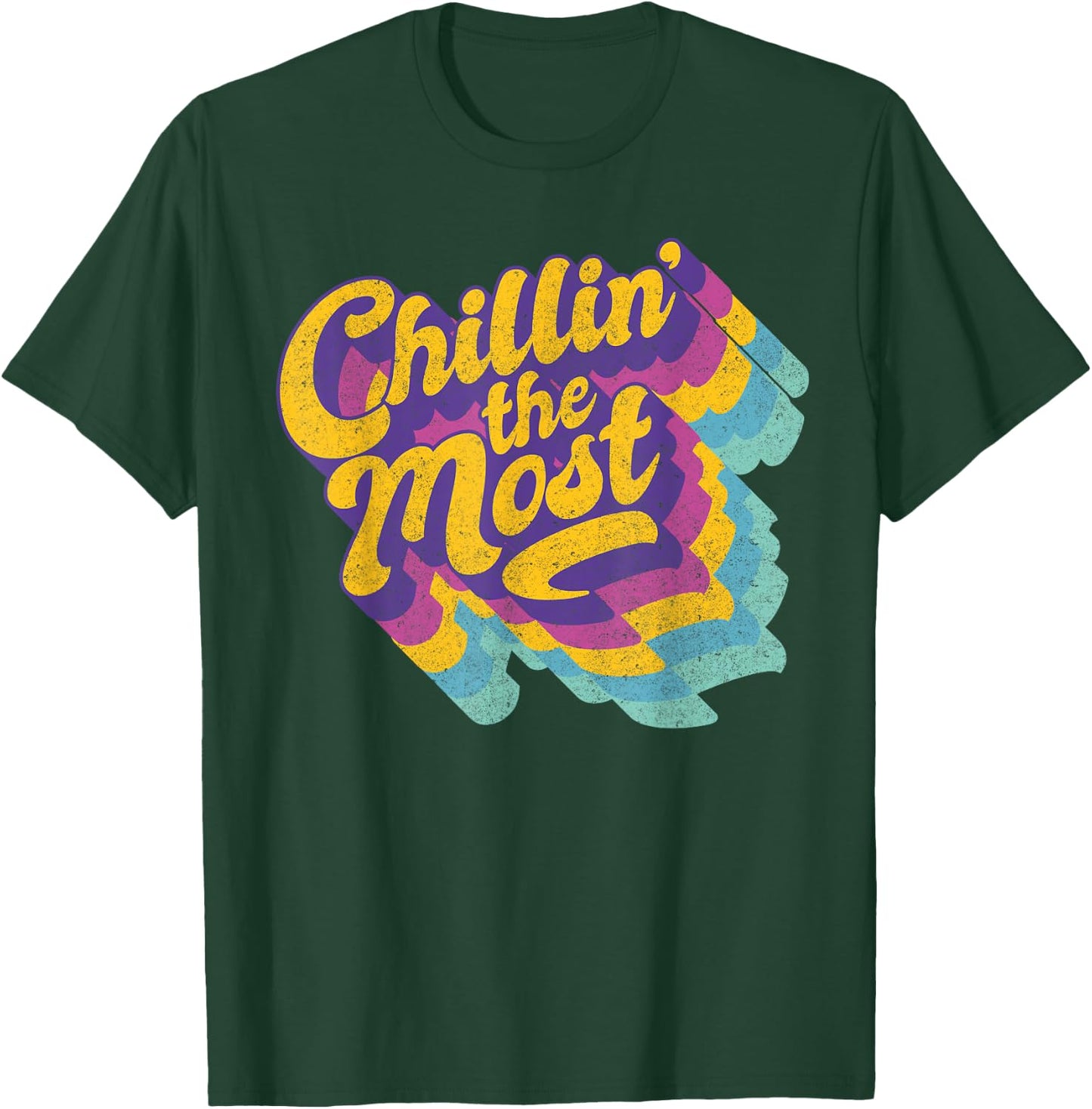 Chillin' the Most relaxing summer vibes Men Women Kids T-Shirt - T-Shirt | Forest