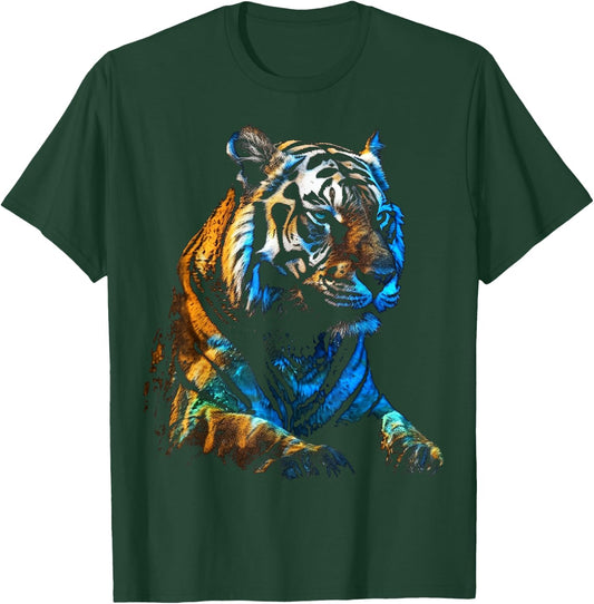 Tiger Artwork - Animal Art Tiger T-Shirt - T-Shirt | Forest