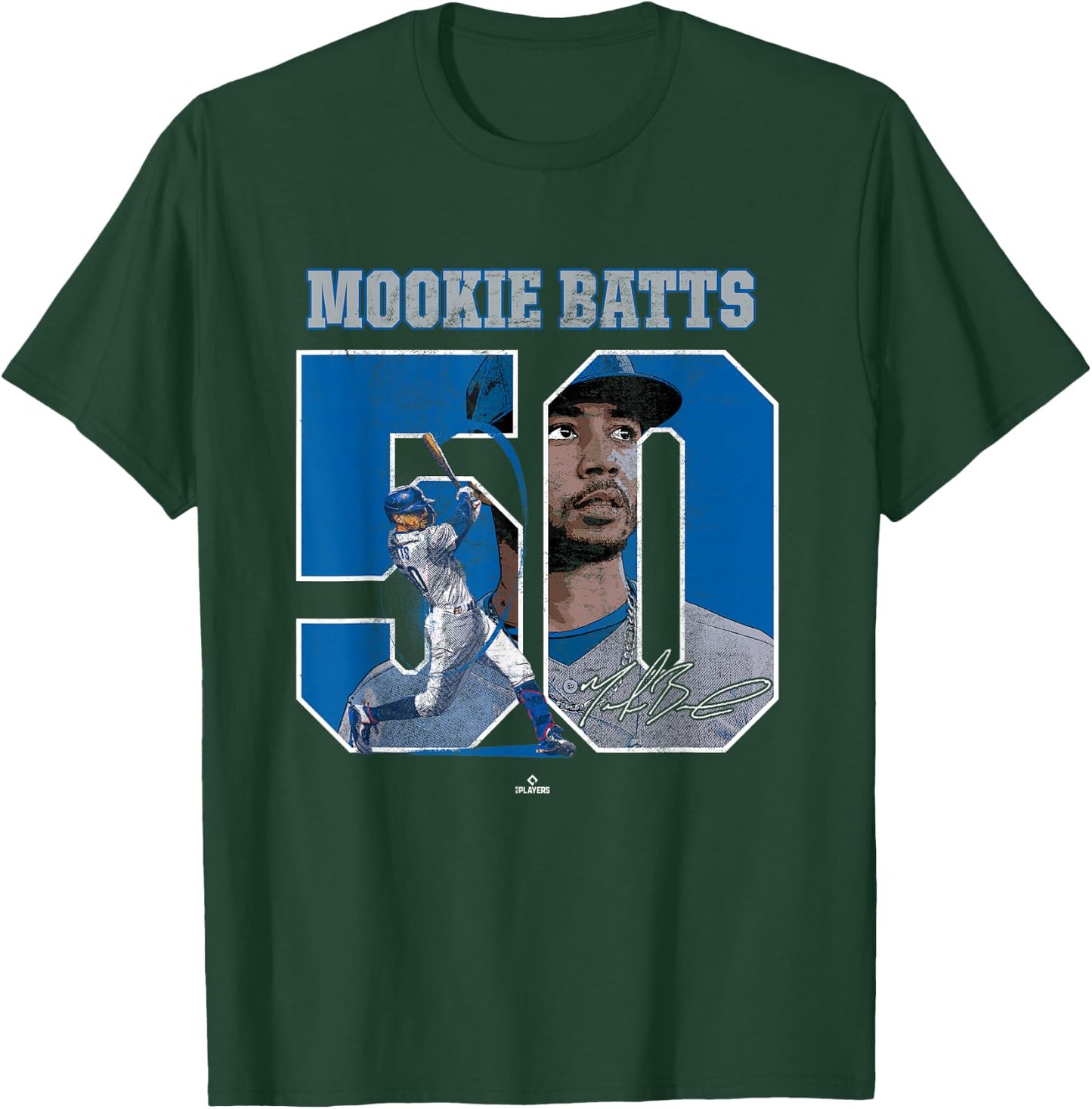 Mookie Batts Mookie Betts Los Angeles MLBPA T-Shirt - T-Shirt | Forest