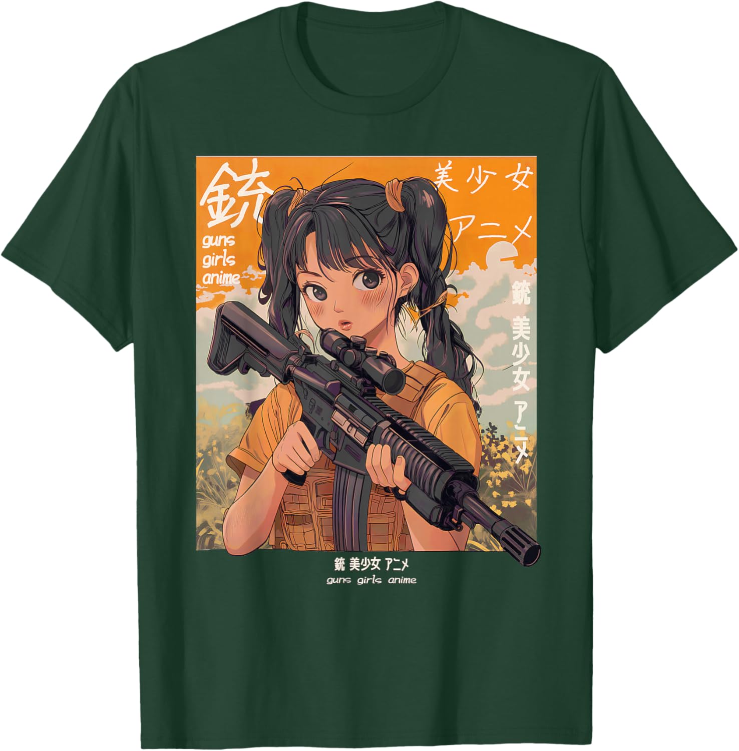 Anime Waifu Graphic T-Shirt - T-Shirt | Forest