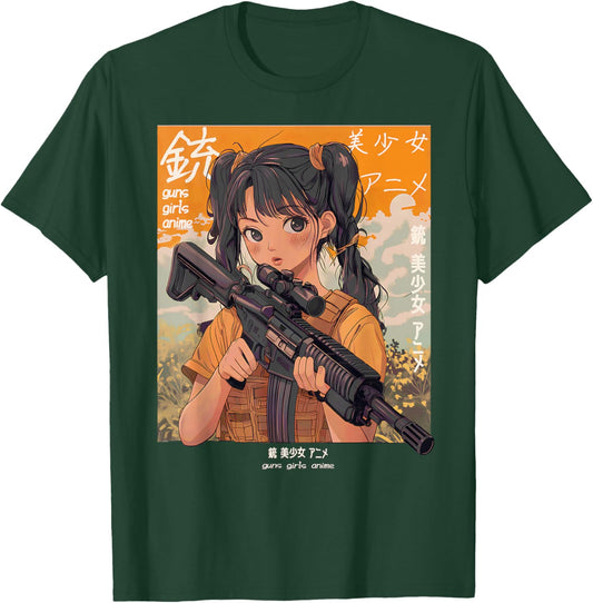 Anime Waifu Graphic T-Shirt - T-Shirt | Forest