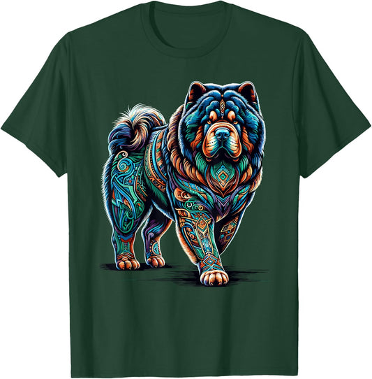 Mandala Art Chow Chow T-Shirt - T-Shirt | Forest