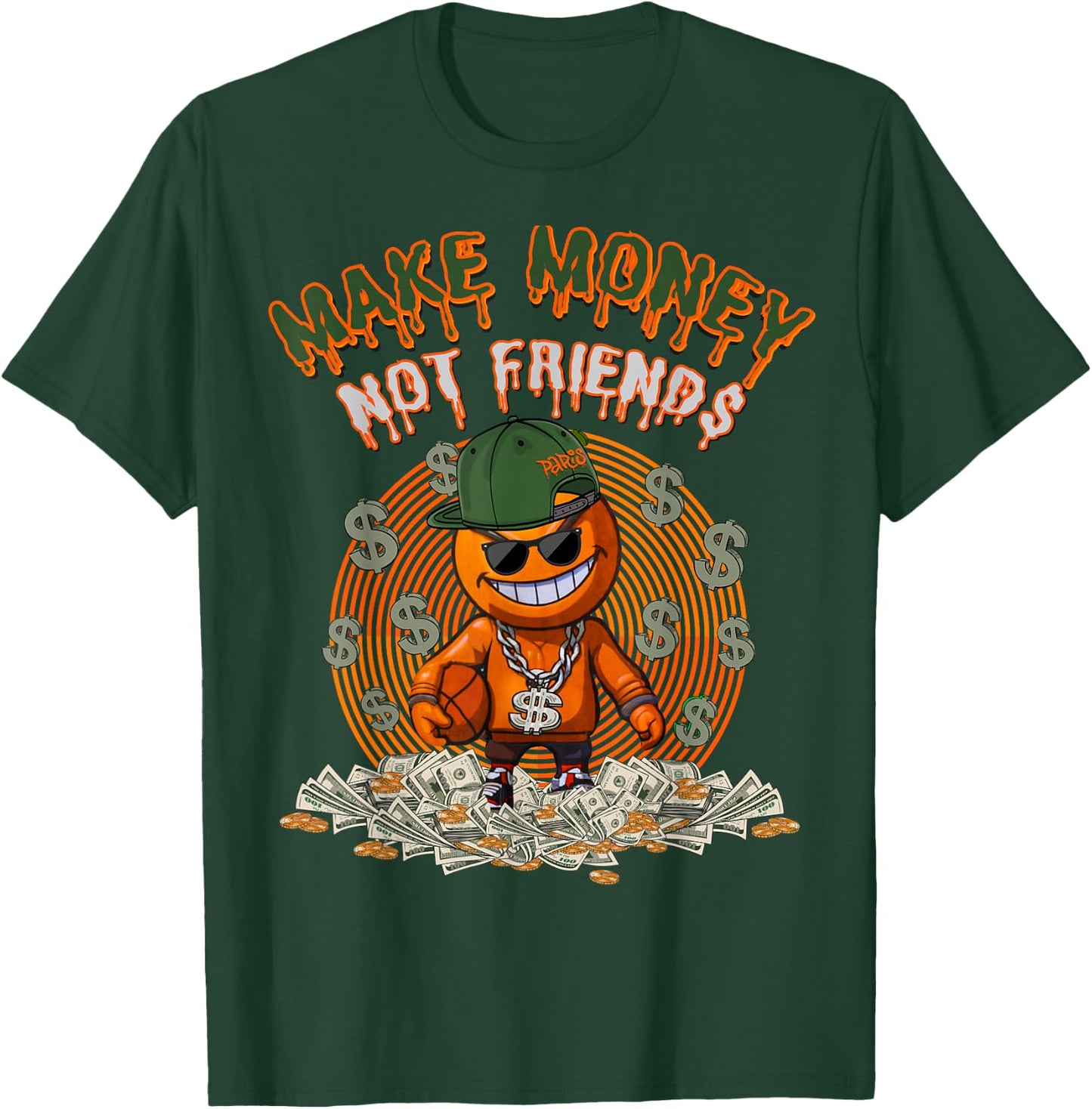 Olive Army Solar Orange | Orange Olive Sneaker Matching T-Shirt - T-Shirt | Forest