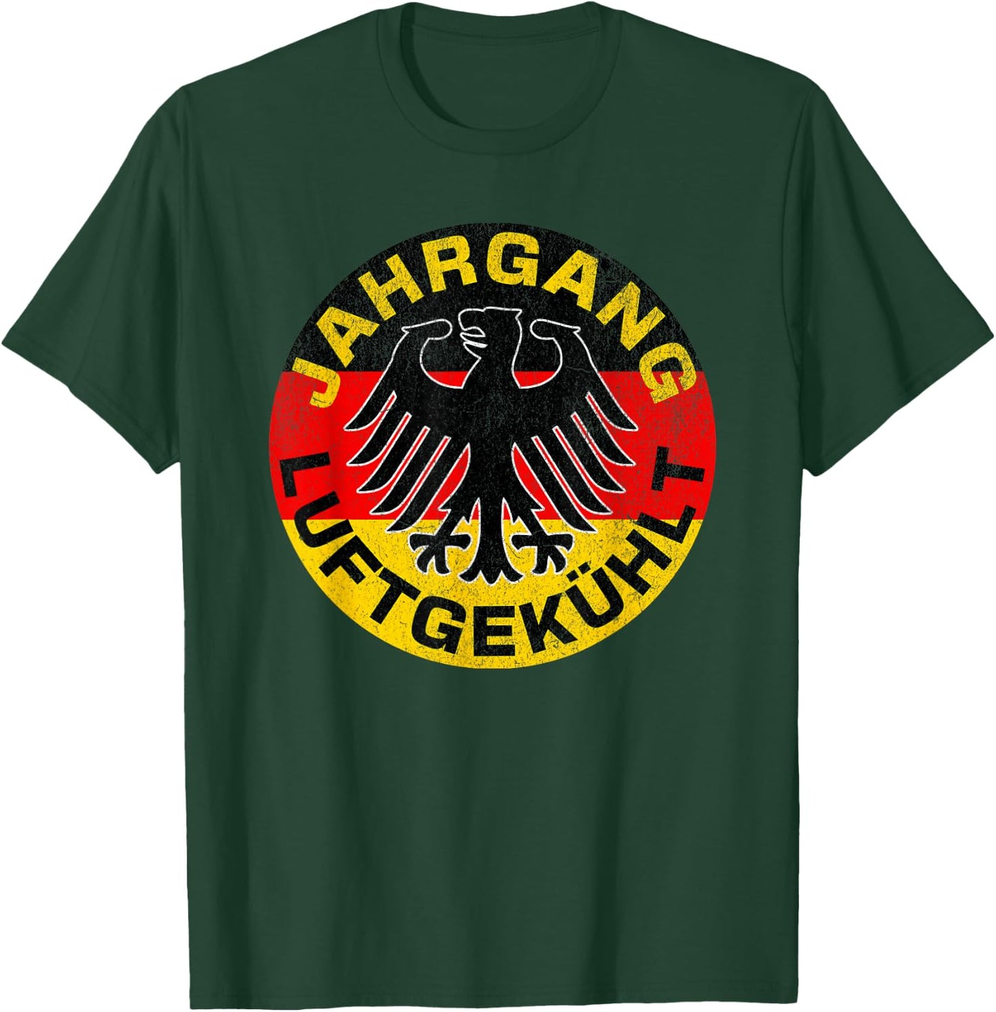 Classic Car Race Vintage Air-Cooled German Flag Luftgekuhlt T-Shirt - T-Shirt | Forest