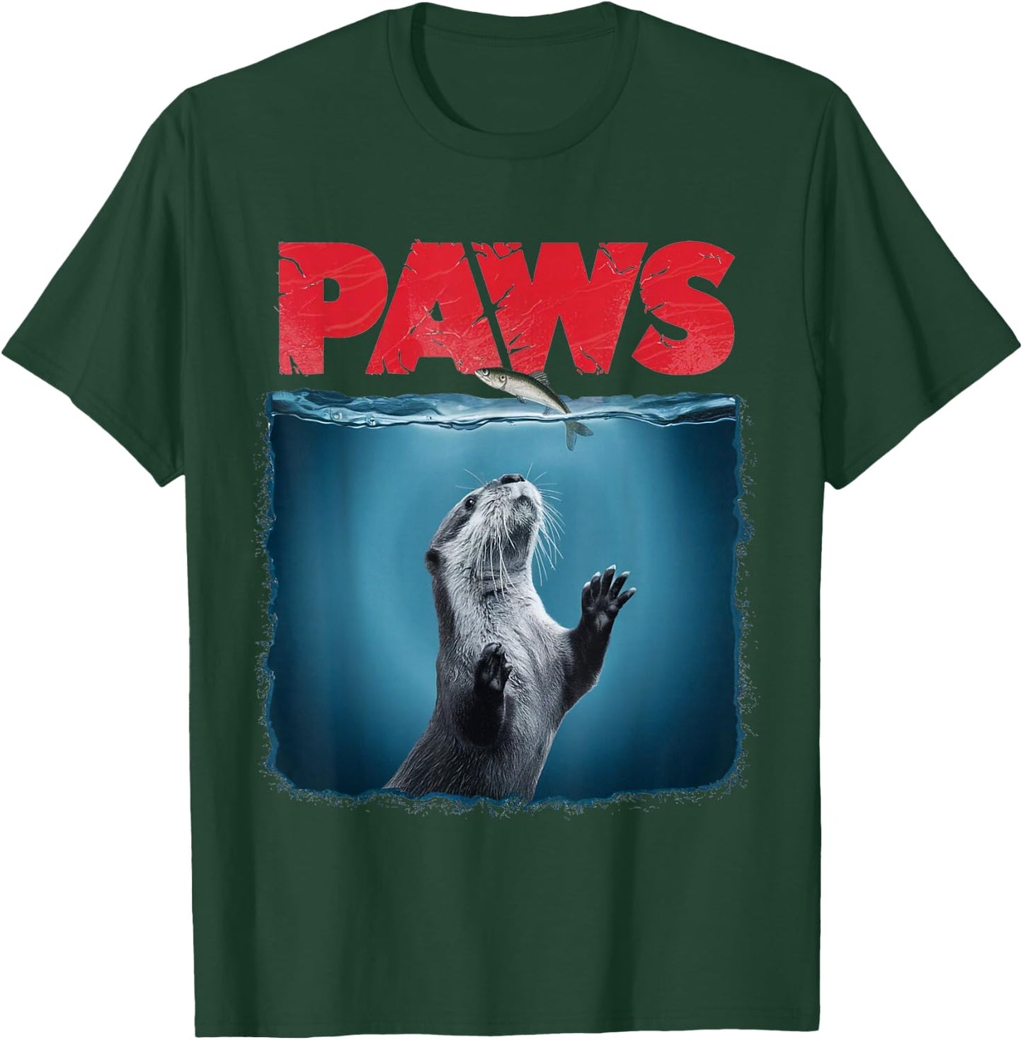Cute Otter Shirt Paws Otter Ocean Animal Lover T-Shirt - T-Shirt | Forest