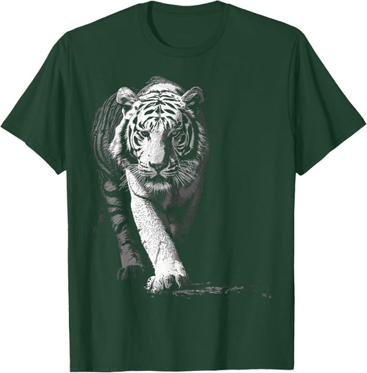 Tiger Drawing Animal Graphic Illustration Tiger T-Shirt - T-Shirt | Forest