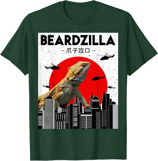 Bearded Dragon Beardzilla Funny Gifts , Women, Kids T-Shirt - T-Shirt | Forest