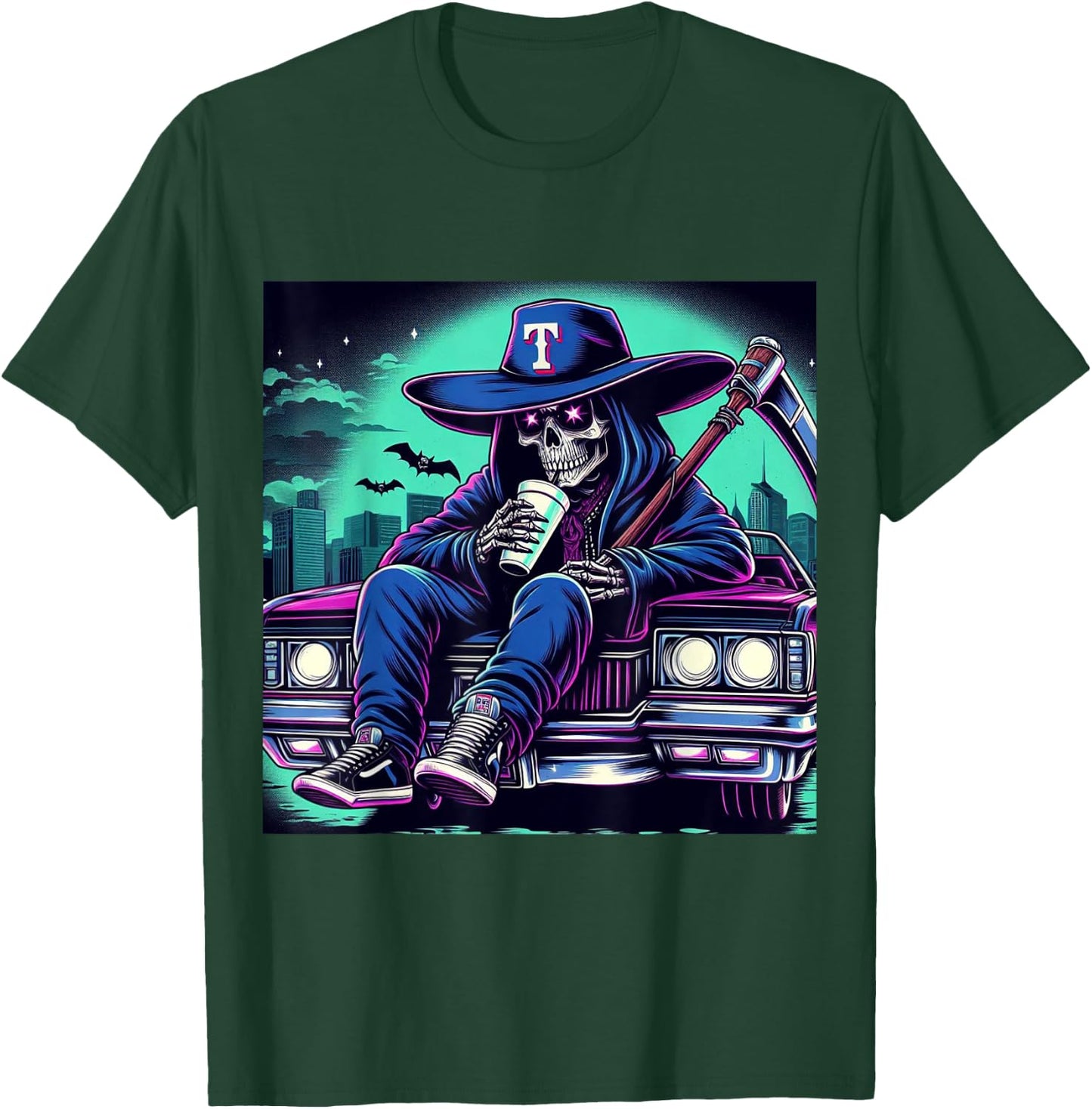 Texas Grim Reaper T-Shirt - T-Shirt | Forest