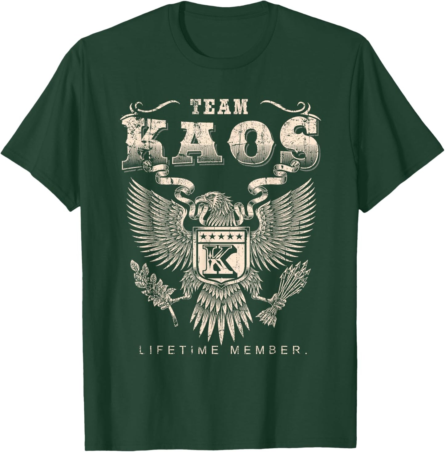 Team Kaos Lifetime Member - Kaos Name T-Shirt - T-Shirt | Forest