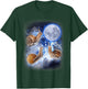 Three Snail Moon - 3 Mollusks Howling Weird Cursed T-Shirt - T-Shirt | Forest