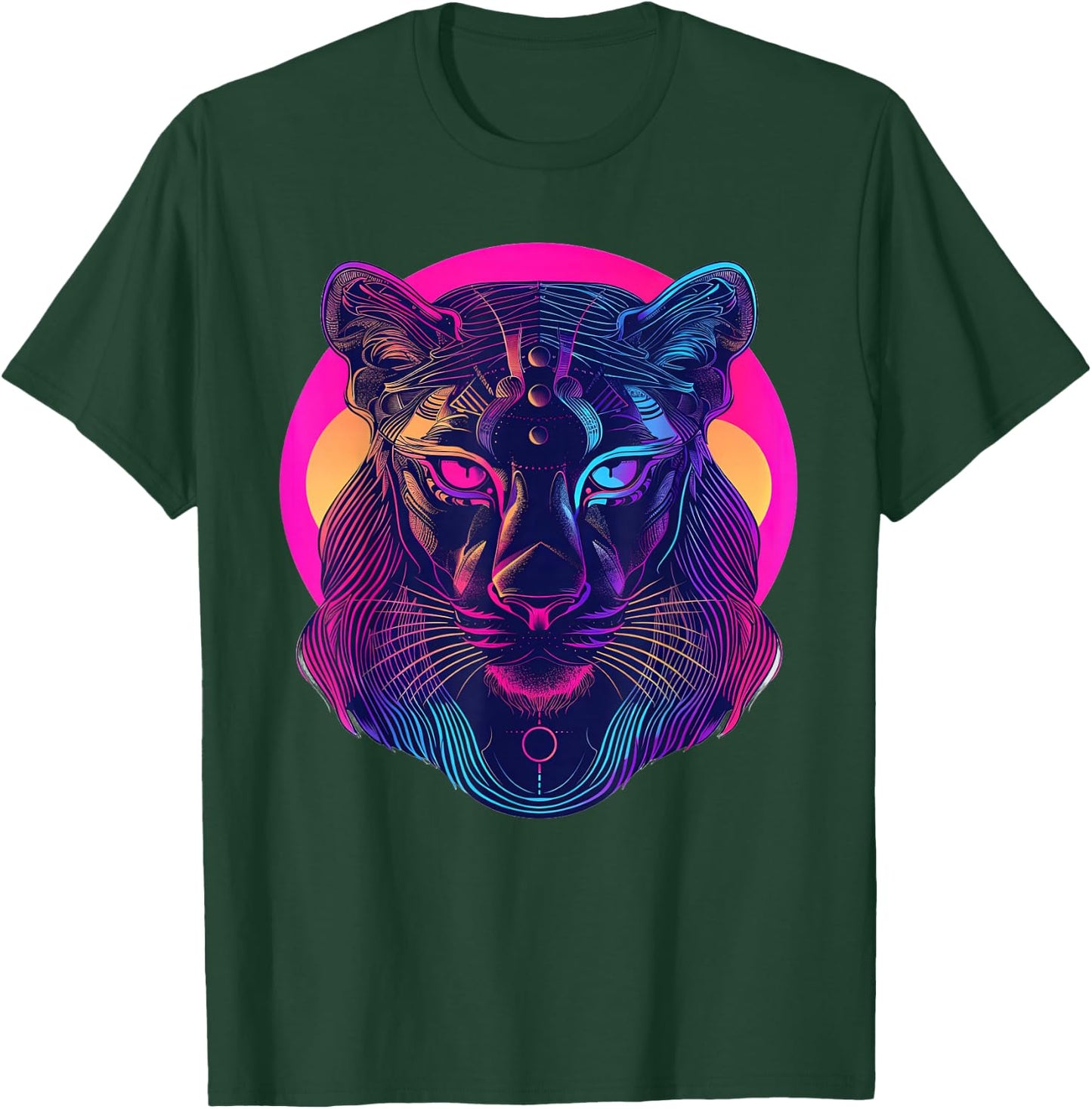 Sekhmet Synthwave T-Shirt - T-Shirt | Forest