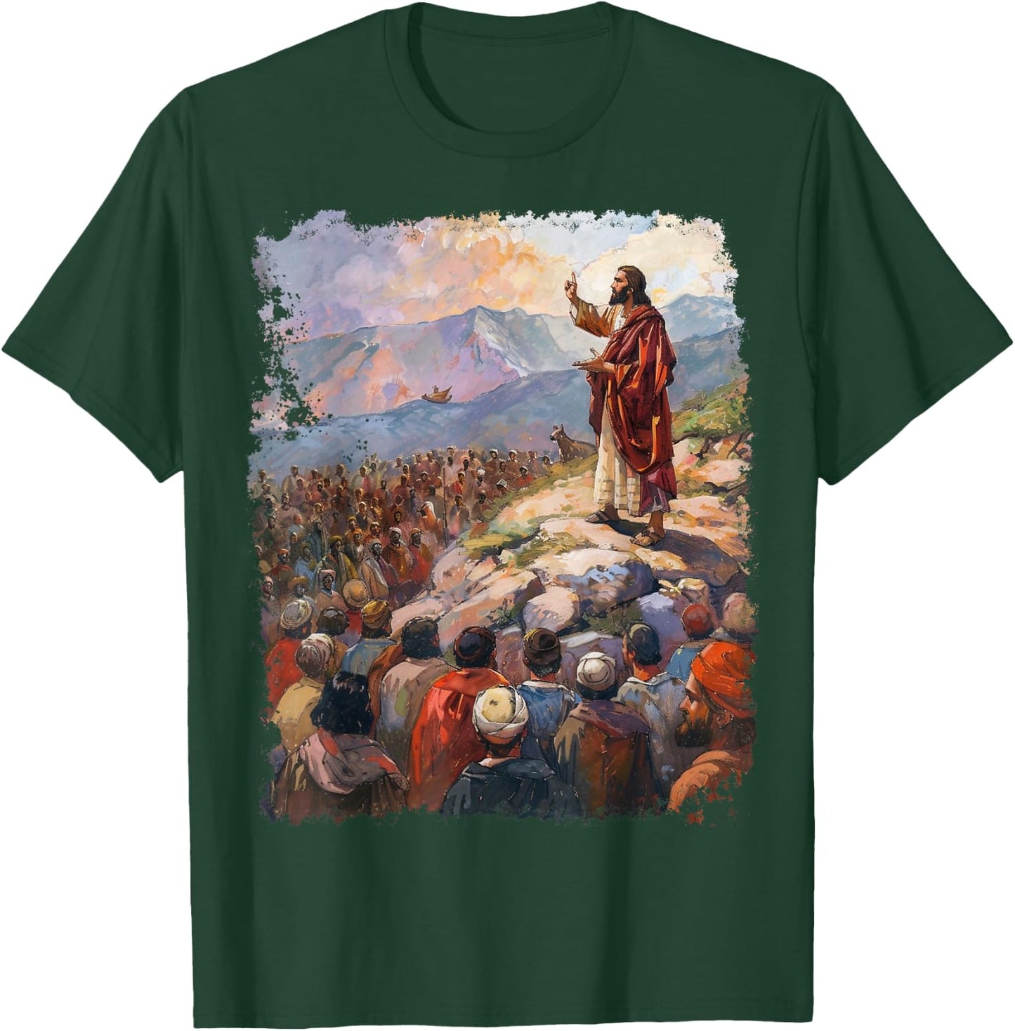 Sermon on the Mount Jesus Christ T-Shirt - T-Shirt | Forest