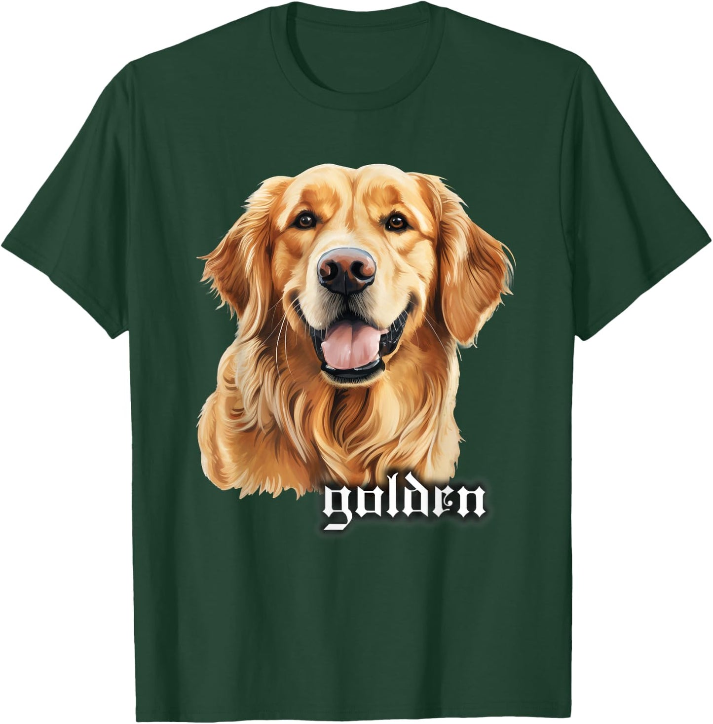 Golden Retriever Portrait T-Shirt - T-Shirt | Forest