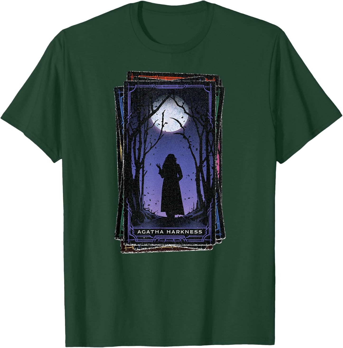 Marvel Agatha All Along Disney+ Agatha Harkness Tarot Card T-Shirt - T-Shirt | Forest
