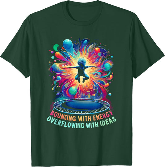 AuDHD Autism ADHD Autistic Spectrum Neurodiversity T-Shirt - T-Shirt | Forest
