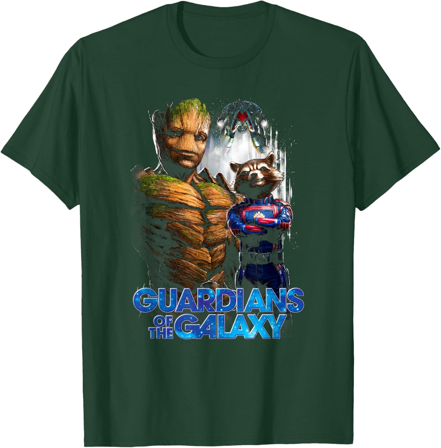 Marvel Guardians of The Galaxy Vol. 3 Rocket & Groot Oh Yeah T-Shirt - T-Shirt | Forest
