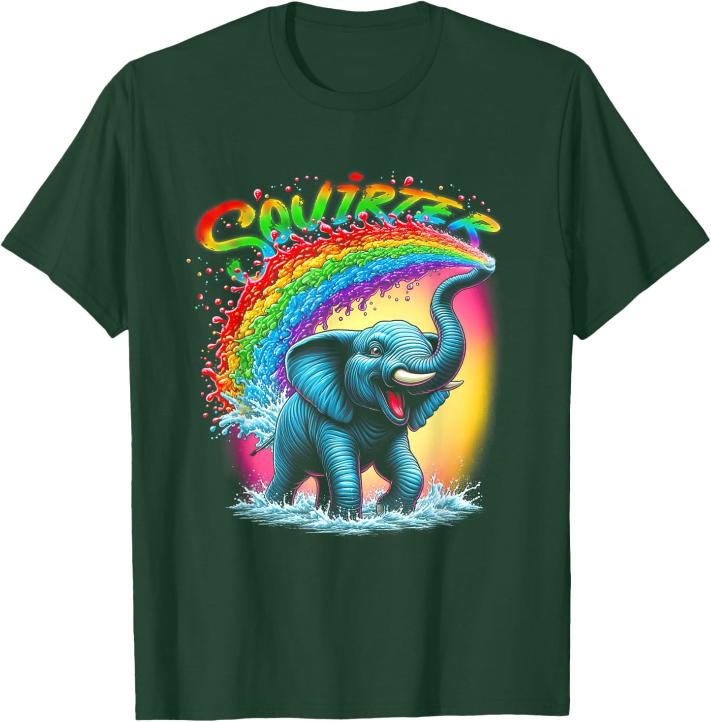 Inappropriate Souirter Embarrassing Elephant Squirter T-Shirt - T-Shirt | Forest