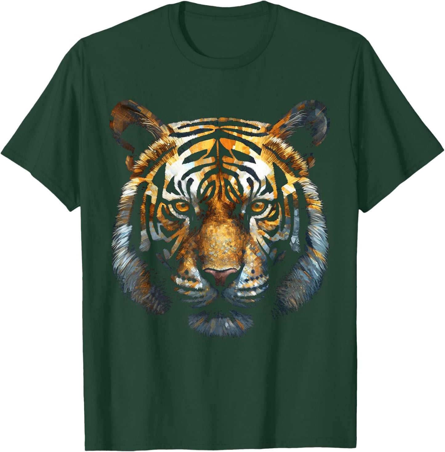 Tiger Animal Art Motif Tiger T-Shirt - T-Shirt | Forest