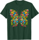 Butterfly With Flowers Aesthetic Butterfly T-Shirt - T-Shirt | Forest