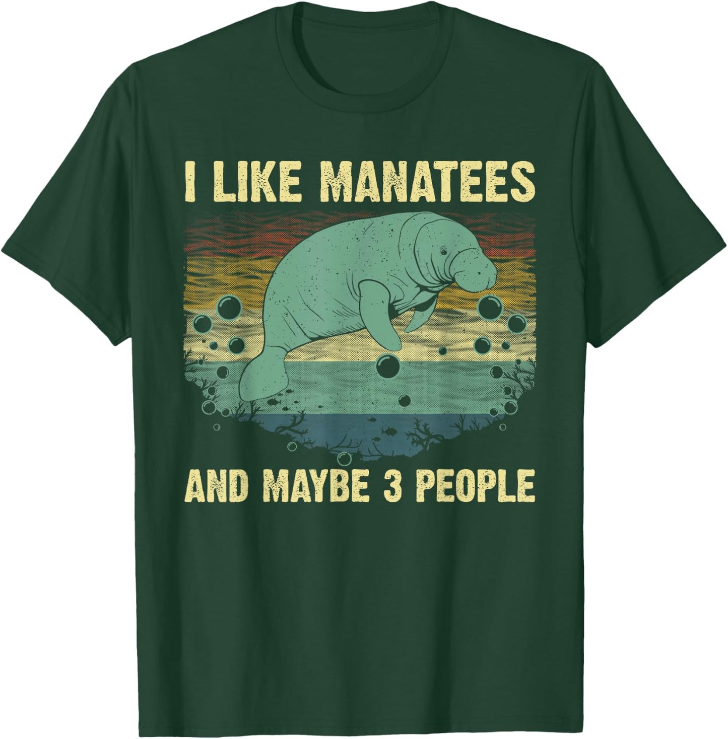 Funny Manatee Design Women Toddlers Manatee Lover T-Shirt - T-Shirt | Forest
