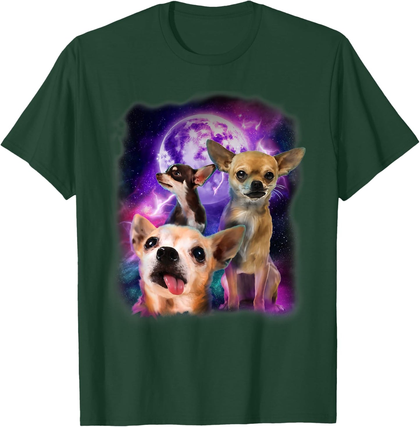 Howling at the Moon Shirt - Chihuahua Shirt - Chihuahua T-Shirt - T-Shirt | Forest