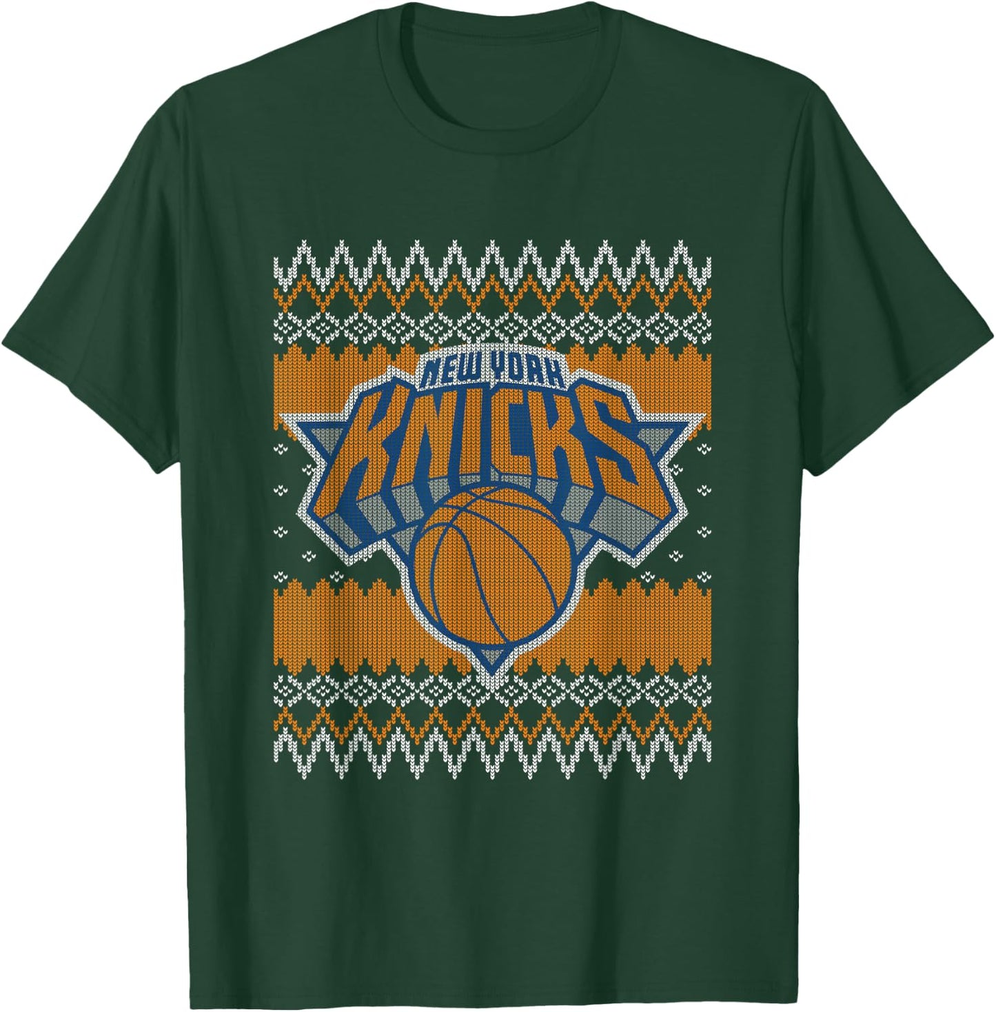 NBA New York Knicks Ugly Christmas Sweaters Style T-Shirt - T-Shirt | Forest