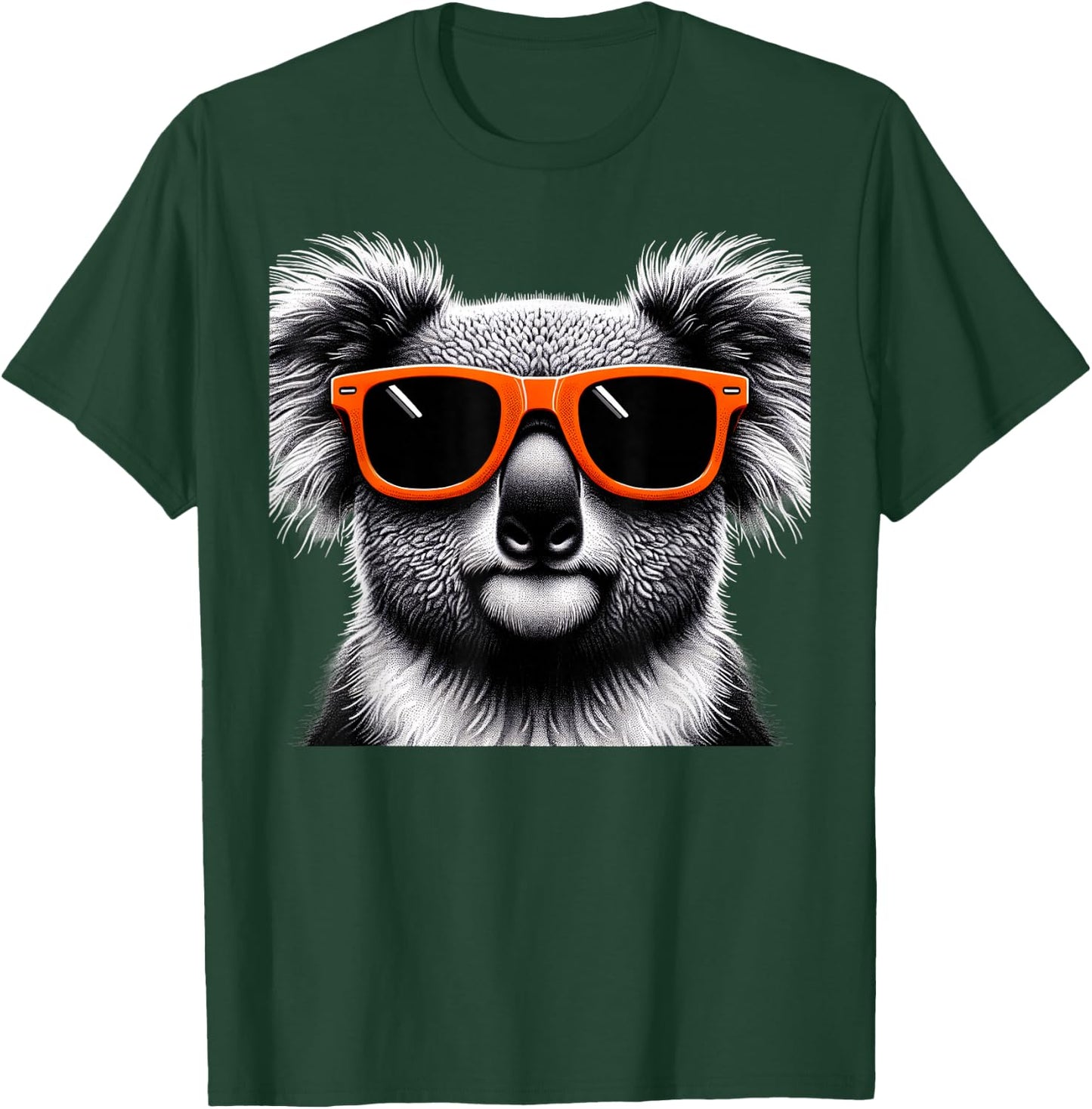 Cool Koala Wearing Sunglasses Graphic Art T-Shirt - T-Shirt | Forest