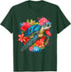 Sea Turtle Hawaiian Flowers Hawaii Scuba Diving Diver T-Shirt - T-Shirt | Forest