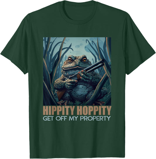 Funny Frog With Gun T-Shirt - T-Shirt | Forest