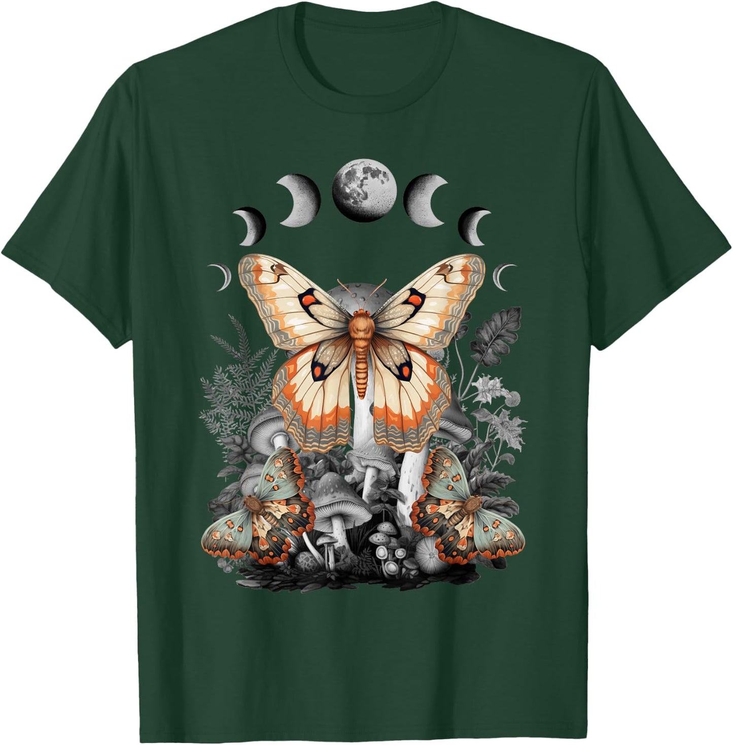 Fairycore Fairy Butterfly Moth Grunge Mushroom Y2K Aesthetic T-Shirt - T-Shirt | Forest