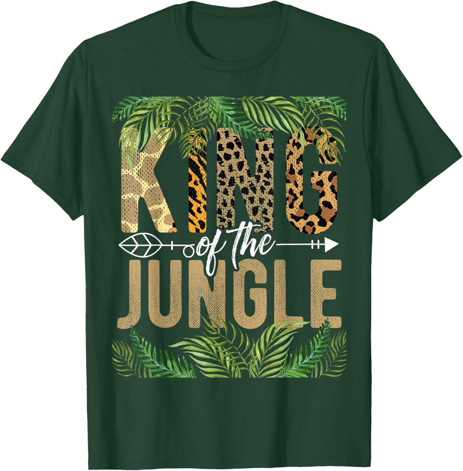 King Of The Jungle Tropical Animal Adventure Vacation T-Shirt - T-Shirt | Forest
