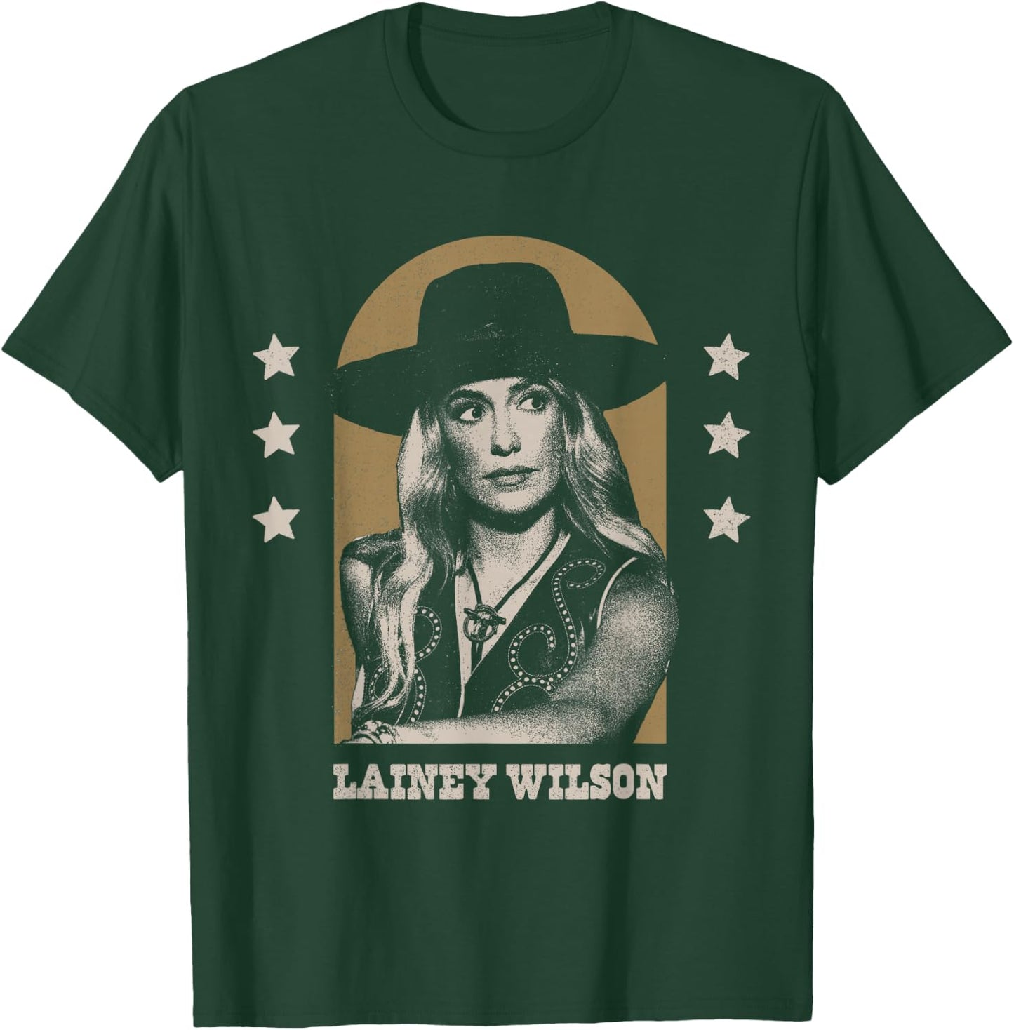 Lainey Wilson - Country's Cool Again Portrait , Small, Black T-Shirt - T-Shirt | Forest