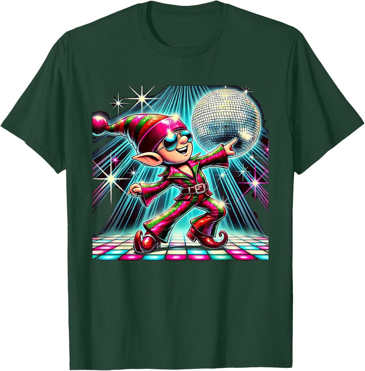 Aesthetic Elf Disco T-Shirt - T-Shirt | Forest