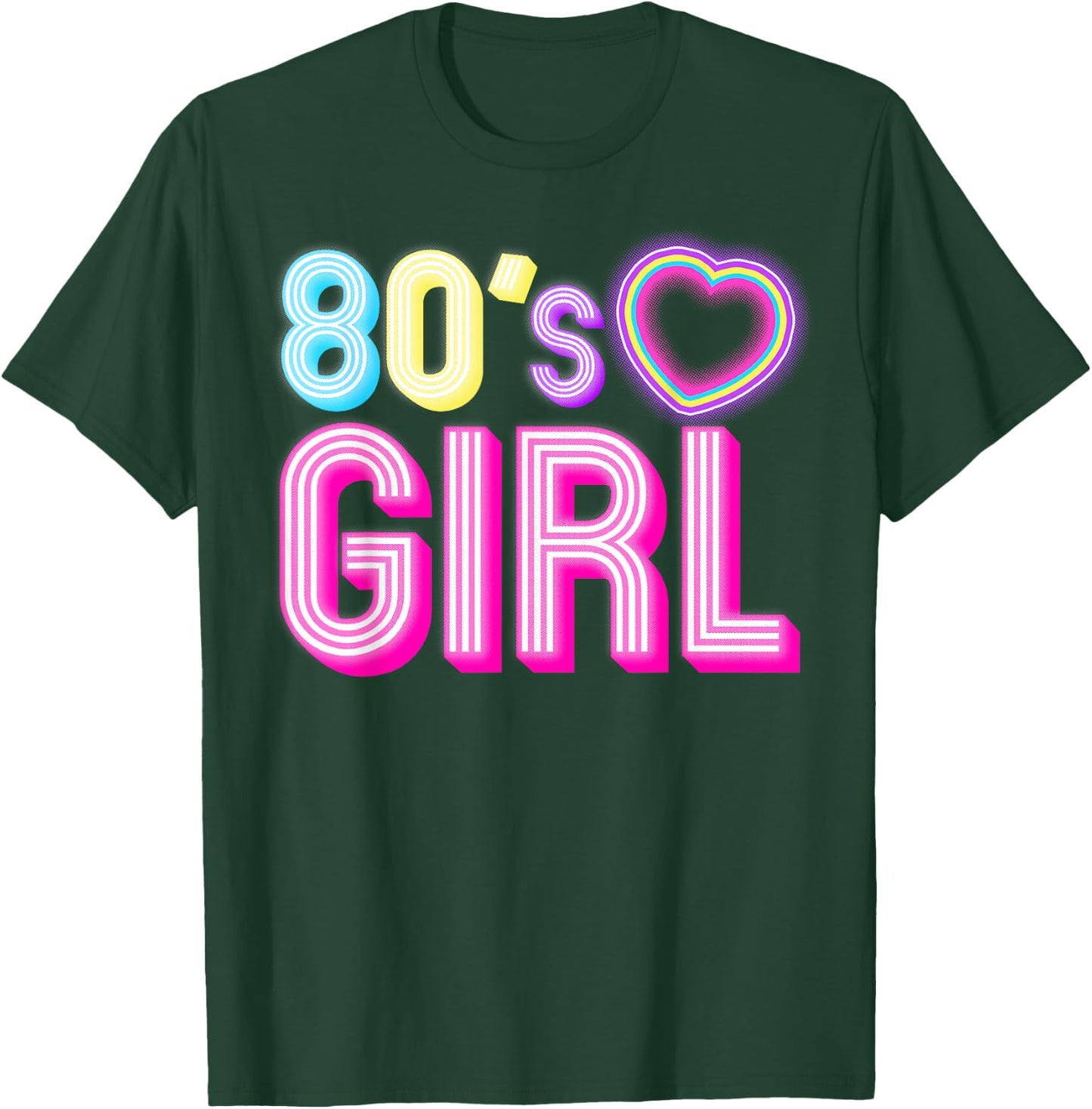 Cool 80s Girl Mom 1980's Birthday Retro Costume T-Shirt - T-Shirt | Forest