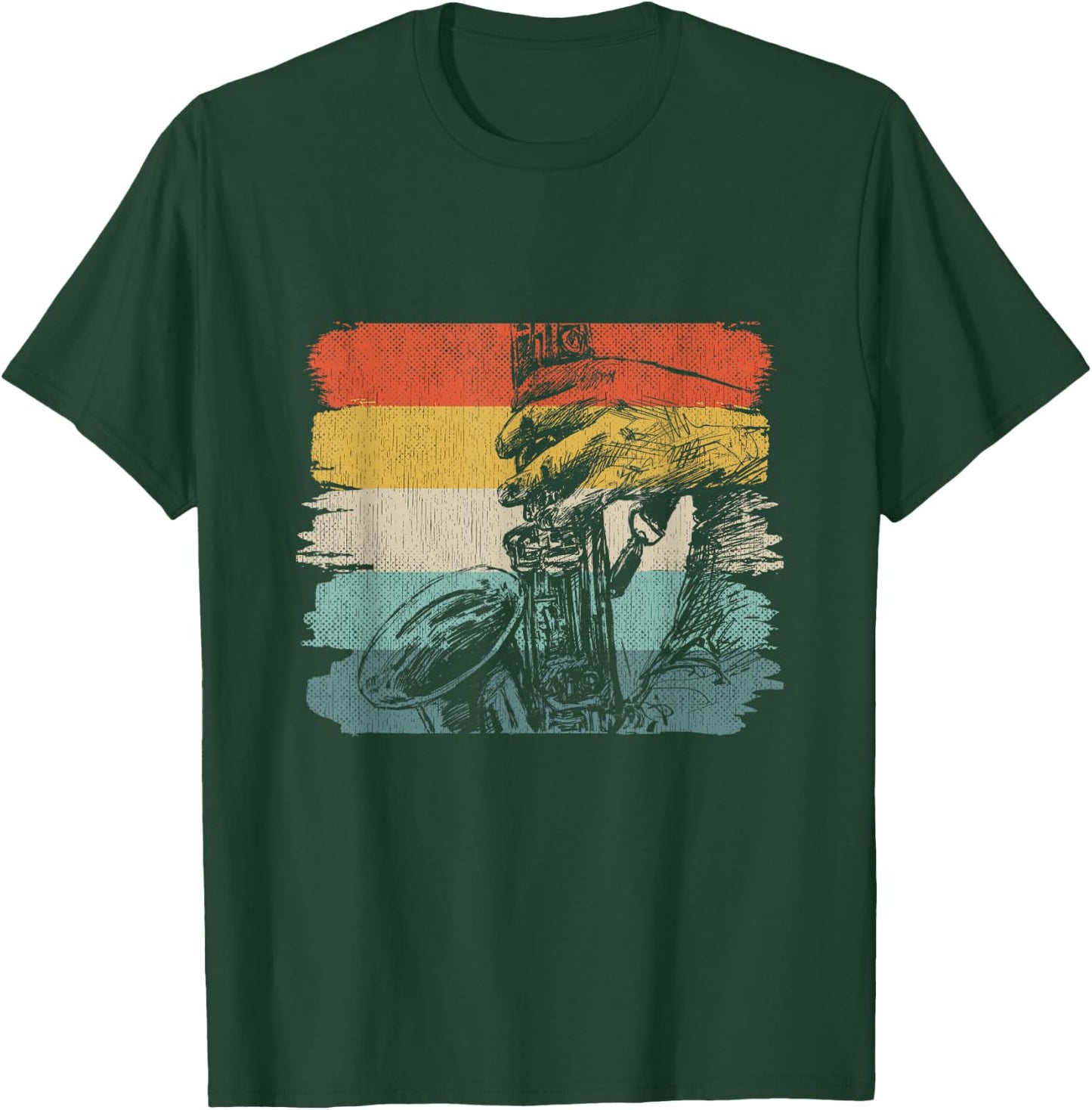 Saxophonist Jazz Musician Outfit Sax Music Player Saxophone T-Shirt - T-Shirt | Forest