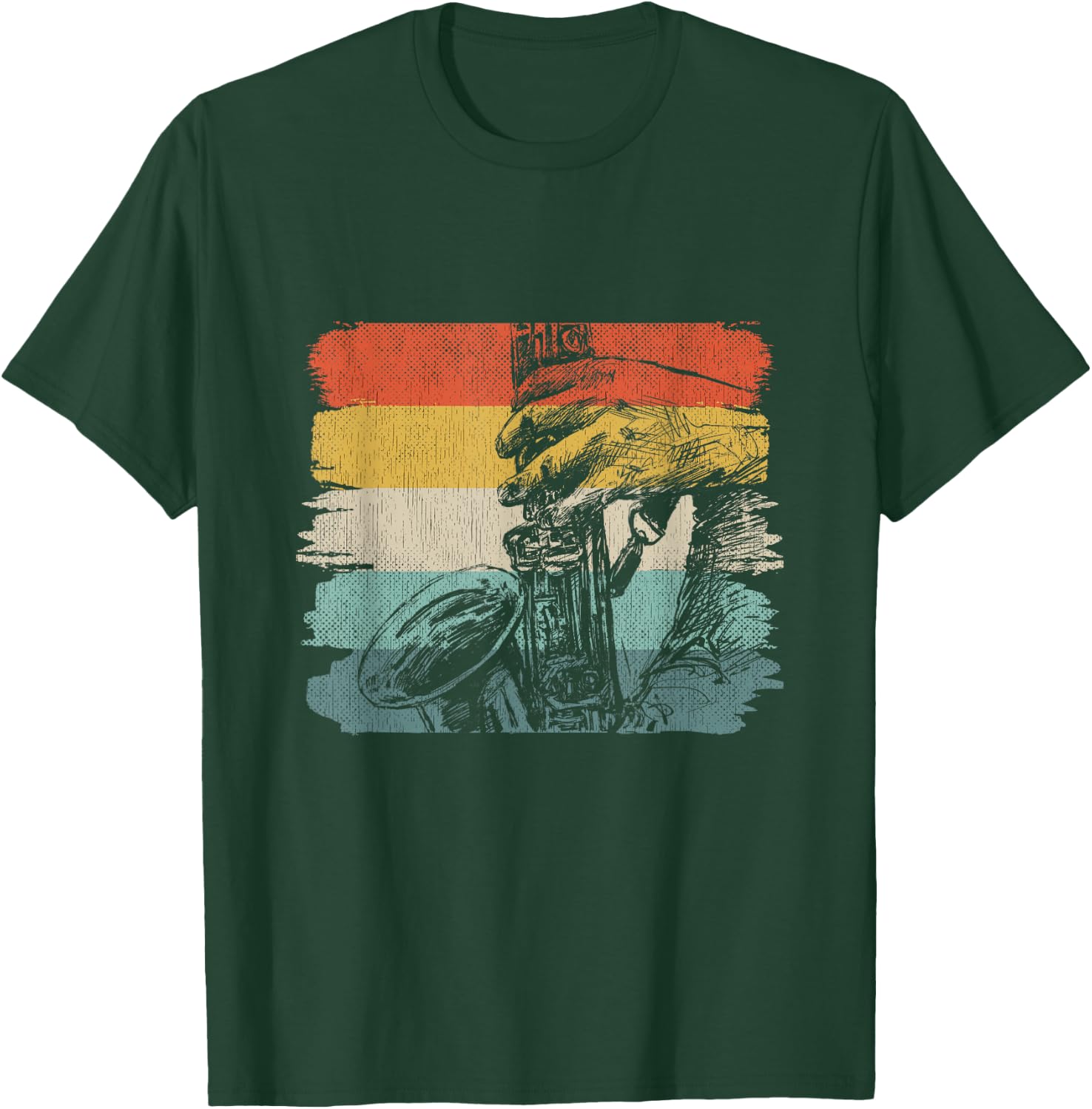 Saxophonist Jazz Musician Outfit Sax Music Player Saxophone T-Shirt - T-Shirt | Forest