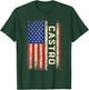 Castro Last Name Shirt Castro Name American Flag T-Shirt - T-Shirt | Forest