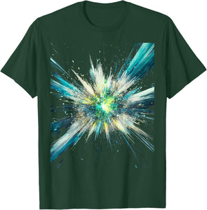 Abstract Space Explosion Art Vibrant Cosmic Burst Supernova Design T-Shirt - T-Shirt | Forest