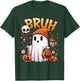 Bruh Ghost Halloween Cute Ghost Trick Or Treat Candy Kids T-Shirt - T-Shirt | Forest
